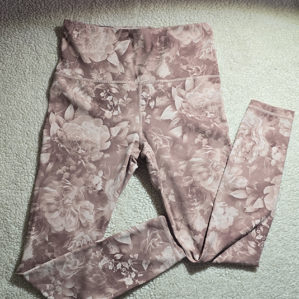 Athleta Soft Pink Floral Fabric
